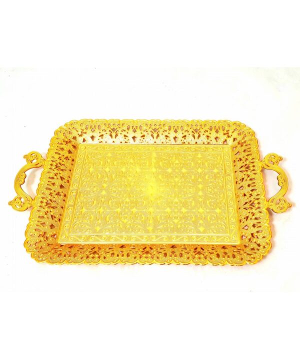 Metal Serving Tray - Gold