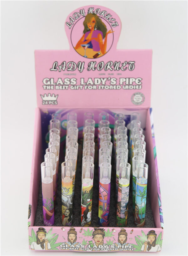 Lady Hornet Straw Pipe (Display of 48) - BDL-HP-701