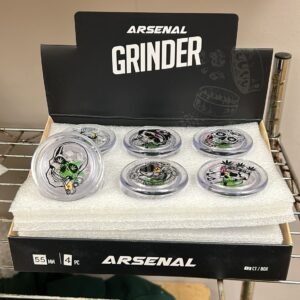 Arsenal Clear Neon 60mm 5pcs Acrylic Grinder - BDL-ARS-60MM-G