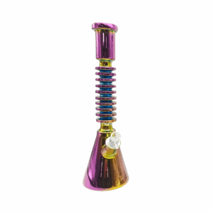 18 INCH 7 MM HEAVY BASE RING OF LIFE BONG, RAINBOW - ARB46-Rain