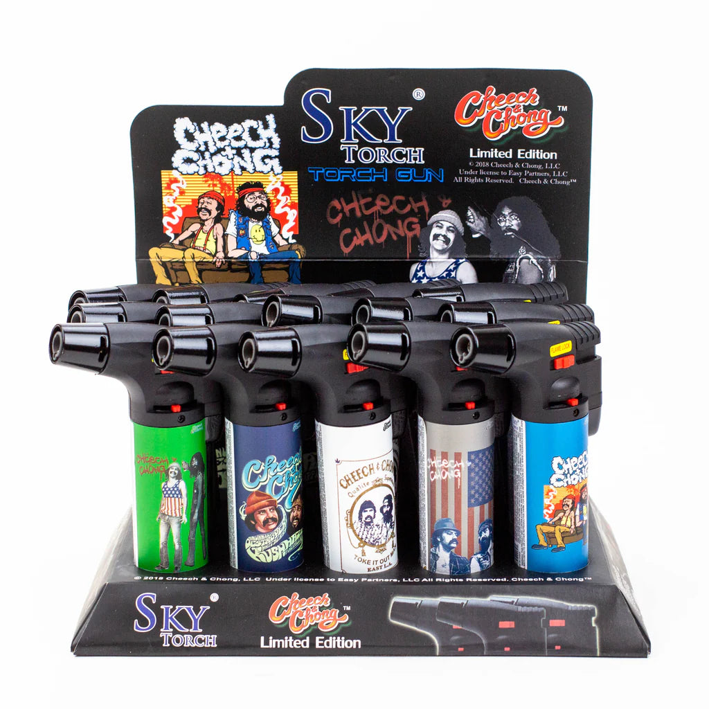Sky Cheech & Chong Limited Edition Torch Lighter - 15ct - BDL-SK101CC