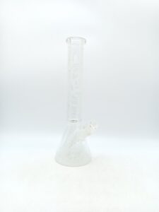 16 INCH FROSTED ETCHED BEAKER BONG WITH GIANT BASE PERK AND MATCHING FROSTED BOWL - BDL-ARB243