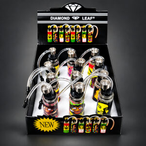 DISPLAY OF 12 BOTTLE BONGS - BDL-BOTTLE12